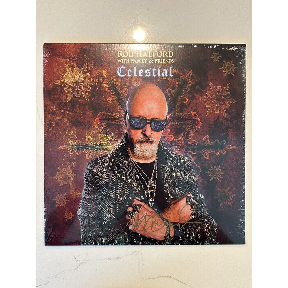 Rob Halford Signed/Autographed Celestial Vinyl LP Record Judas Priest #2